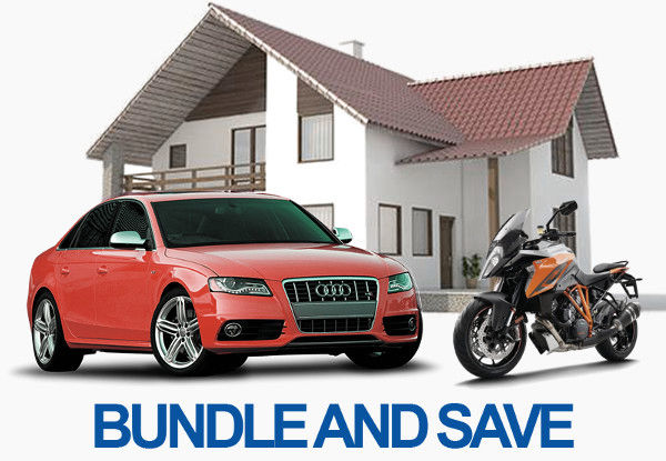 Home, auto, motorcycle insurance discount bundle