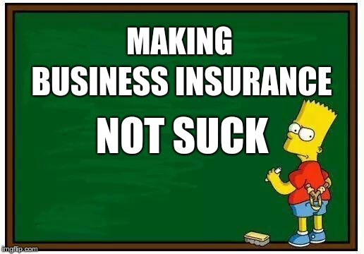 Business insurance sign