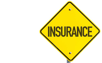 Insurance road sign