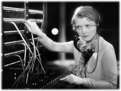 Switchboard operator decades before artificial intelligence
